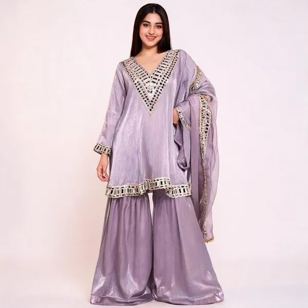Lavender_Silk_Anarkali_Sharara_Set_For_Women