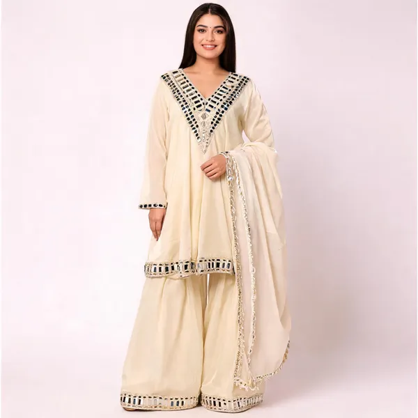 Off-White_Silk_Anarkali_Sharara_Set_For_Women