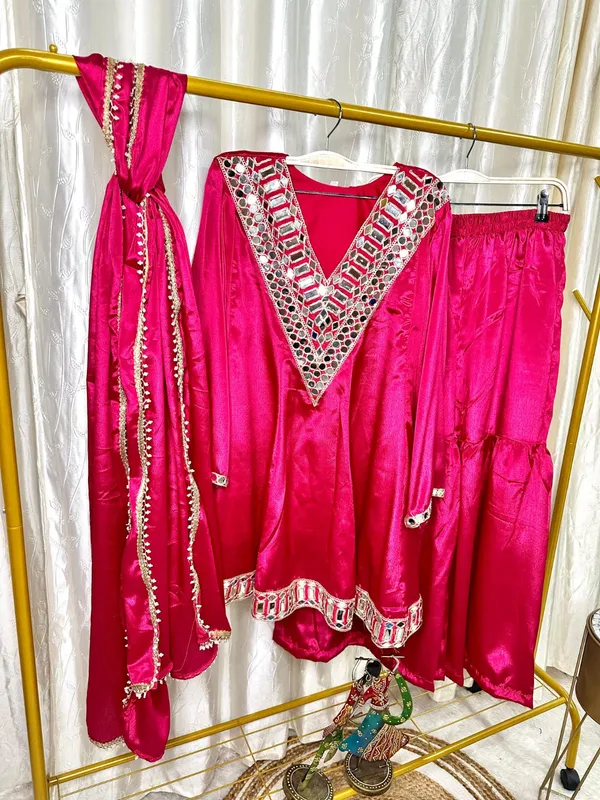 Hot_Pink_Silk_Embellished_Sharara_Suit_Set_For_Women