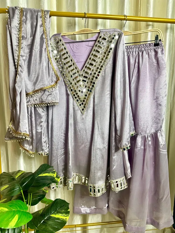 Lavender_Silk_Anarkali_Sharara_Set_For_Women