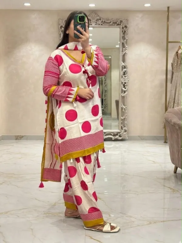 White_Silk_Printed_Straight_Kurta_Set_For_Women
