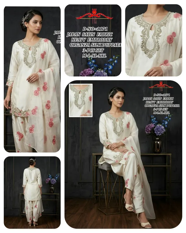 Ivory_Satin_Embroidered_Straight_Salwar_Suit_Set_For_Women