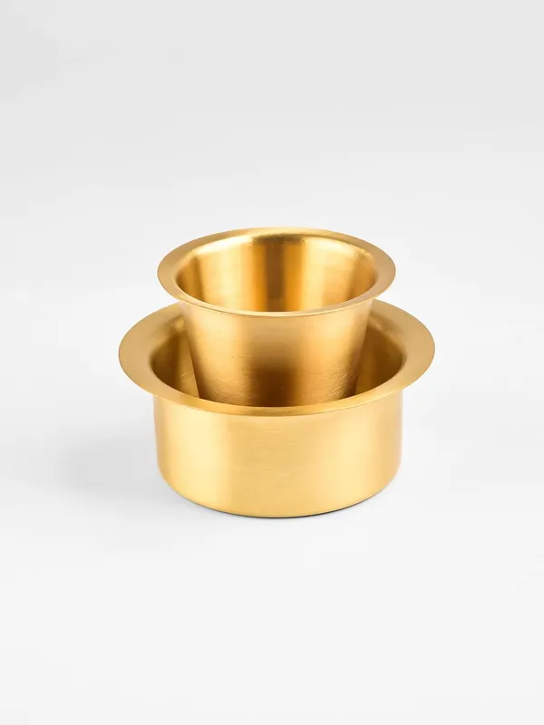 Brass_Coffee_Tumbler_With_Saucer_Set