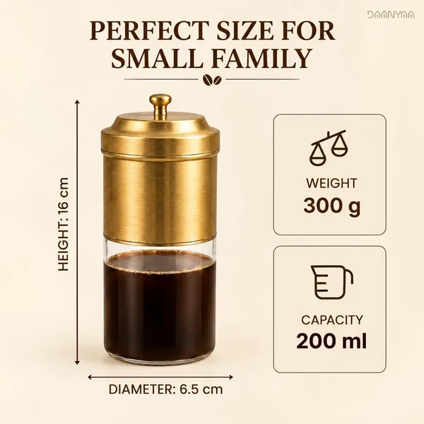 Brass_Coffee_Filter_With_Tumbler_And_Saucer_Set