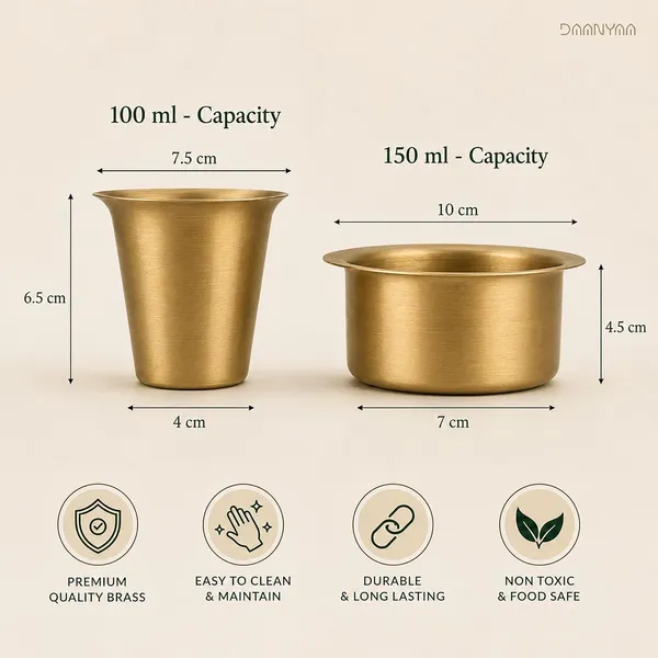 Brass_Coffee_Filter_With_Tumbler_And_Saucer_Set