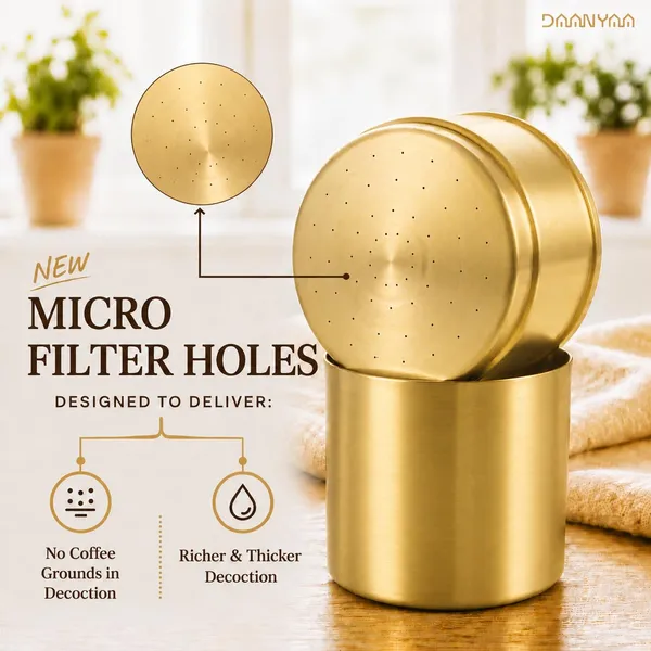 Brass_Coffee_Filter_With_Tumbler_And_Saucer_Set
