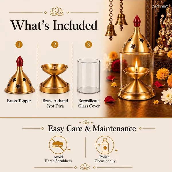 Brass_Oil_Lamp_With_Glass_Shade
