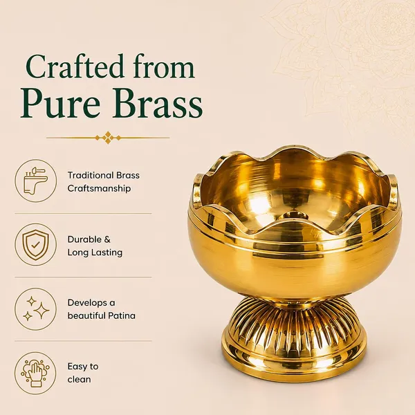 Brass_Lotus_Diya_With_Wick_Holder(Set_of_6)