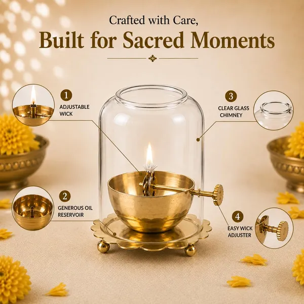 Brass_Oil_Lamp_With_Glass_Cover