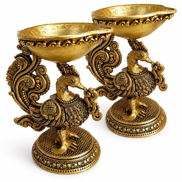 Brass_Annapakshi_Diya(Set_of_2)