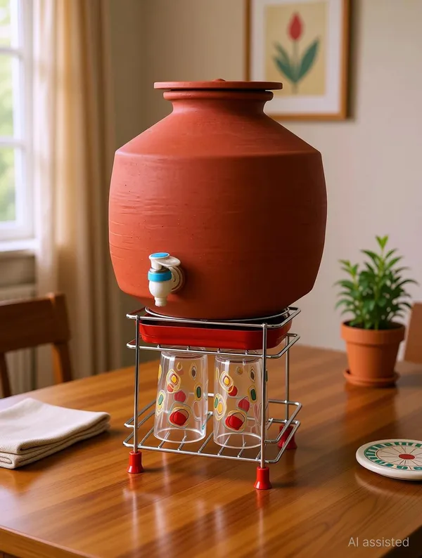 Terracotta_Traditional_Water_Dispenser_With_Stand