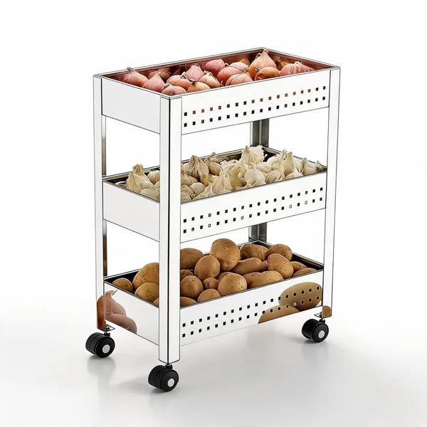 Metal_Modern_3_Tier_Rolling_Kitchen_Storage_Rack