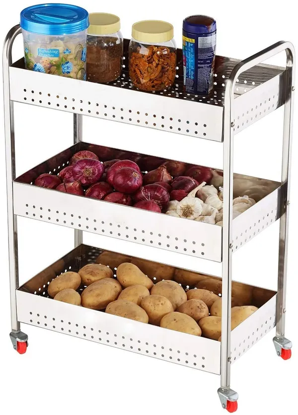 Metal_Modern_3_Tier_Rolling_Kitchen_Storage_Trolley