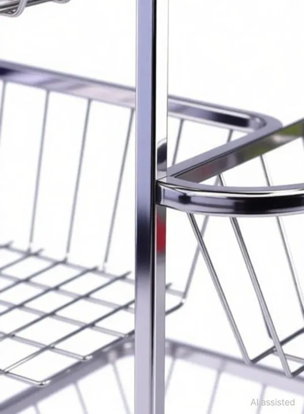 Metal_Chrome_4_Tier_Rolling_Wire_Kitchen_Rack