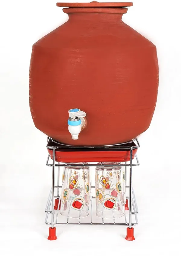 Terracotta_Traditional_Water_Dispenser_With_Stand
