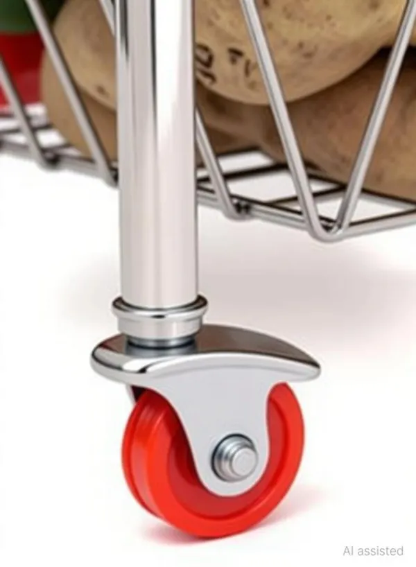 Metal_3_Tier_Rolling_Wire_Basket_Storage_Trolley