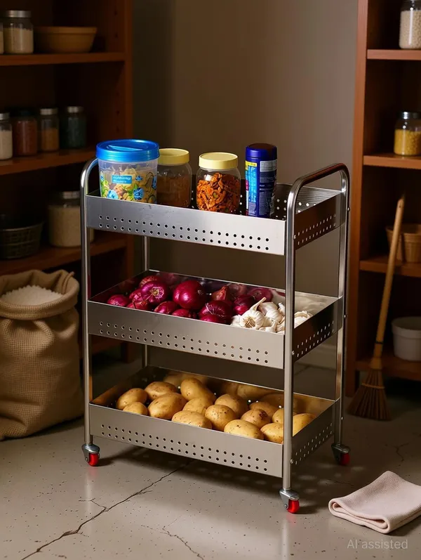 Metal_Modern_3_Tier_Rolling_Kitchen_Storage_Trolley