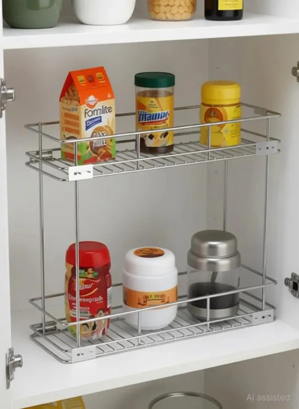 Metal_Chrome_Two_Tier_Kitchen_Cabinet_Organizer_Rack