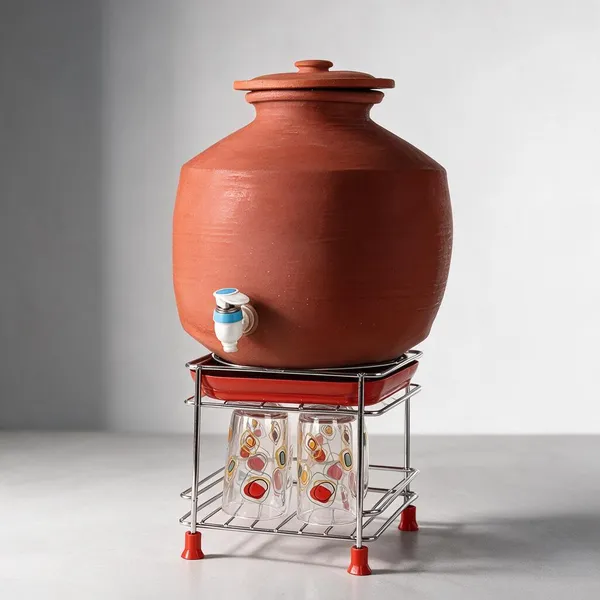 Terracotta_Traditional_Water_Dispenser_With_Stand