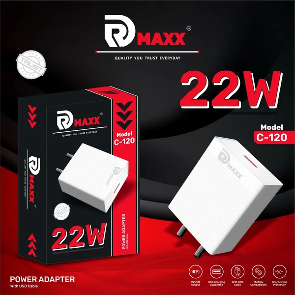 Abs_Plastic_Mould_With_Smt_Ic_&_Two_Joint_Connectors_Power_Adapter_With_Cable_For_Charging_Smartphones_And_Usb_Devices