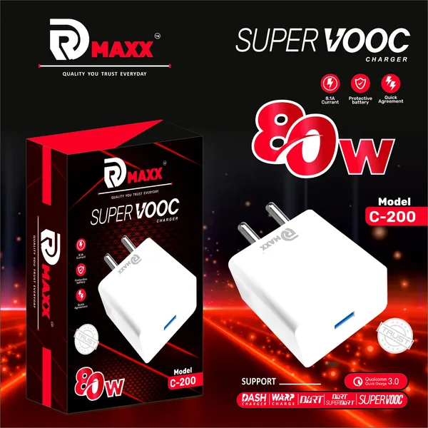 RD_Maxx_Super_Vooc_80W_Fast_Charger_With_SuperVooc_charging