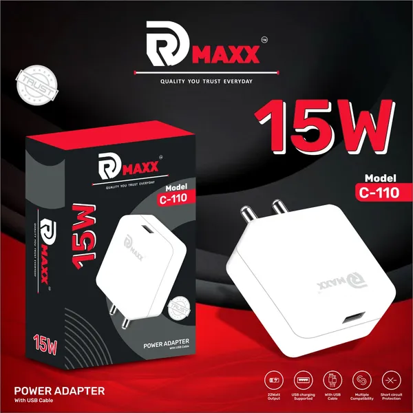 Rmaxx_C-110_15W_USB_Power_Adapter_With_Cable