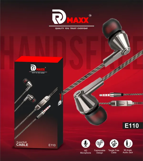 R_Maxx_E110_WiR_D_MaxxIn_Ear_Earphones_With_Mic