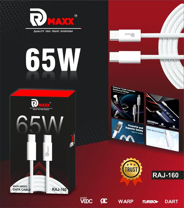 White_Braided_65W_USB_Type_C_To_Type_C_Charging_Cable
