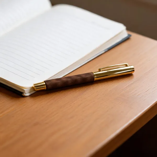 Gold-Tone_Brown_Textured_Grip_Roller_Pen