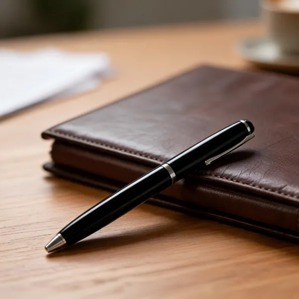 Black_Capped_Roller_Pen_With_Silver_Accents