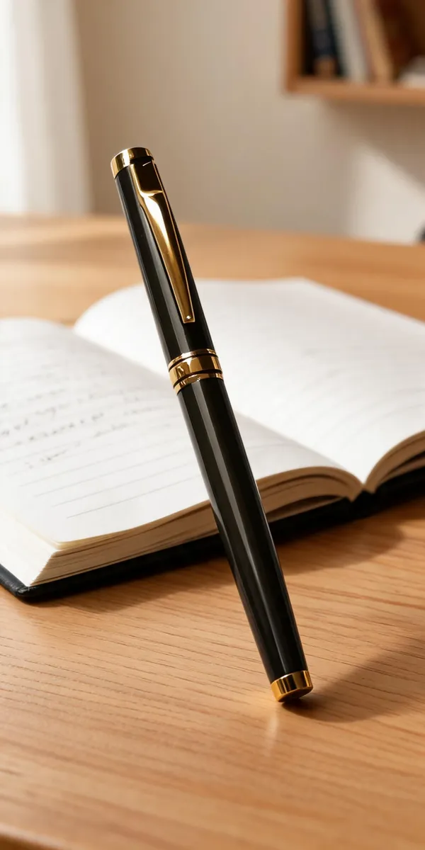 Black_Gold-Tone_Capped_Roller_Pen