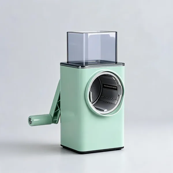 Plastic_Stainless_Steel_Rotary_Vegetable_Grater_&_Slicer_4_Blades