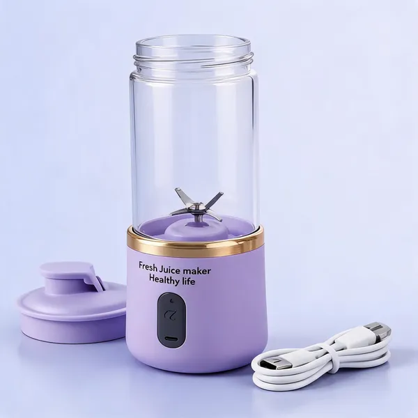 Purple_Plastic_Usb_Rechargeable_Portable_Juicer_Blender_400Ml_6_Blades
