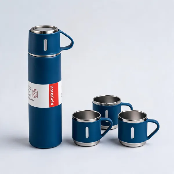 Stainless_Steel_Gift_Set_Vacuum_Flask_With_3_Cups_500Ml_Blue