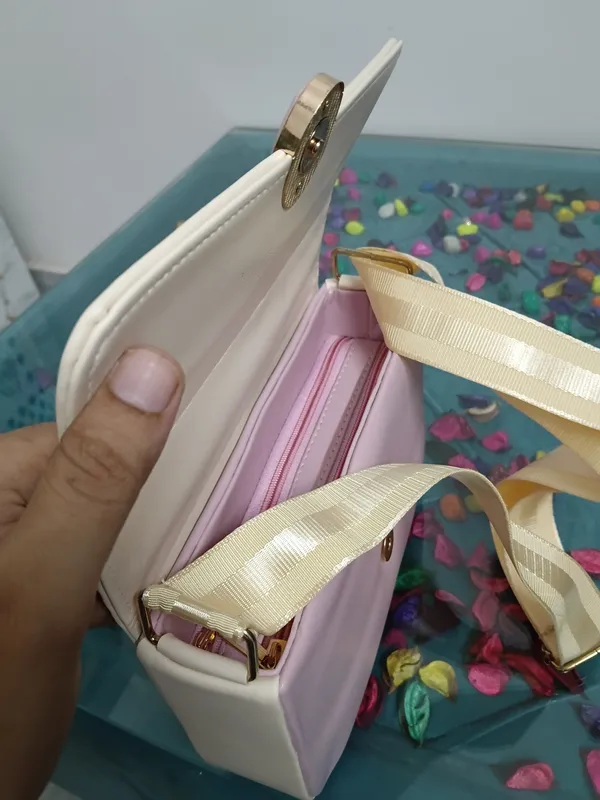 Pink_Leather_Textured_Flap_Clutch_Bag_For_Women