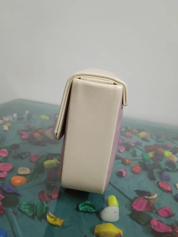 Pink_Leather_Textured_Flap_Clutch_Bag_For_Women