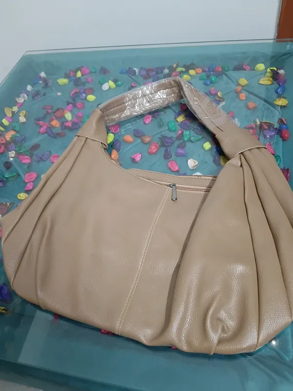 Beige_Synthetic_Leather_Hobo_Shoulder_Bag_For_Women