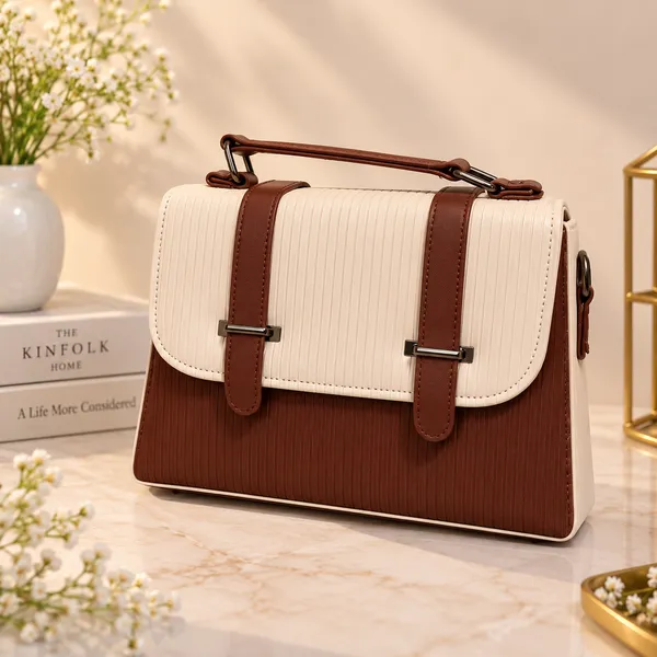 Brown_Synthetic_Leather_Textured_Structured_Handbag_For_Women