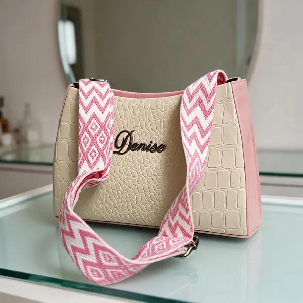 Beige_Synthetic_Leather_Textured_Shoulder_Bag_For_Women