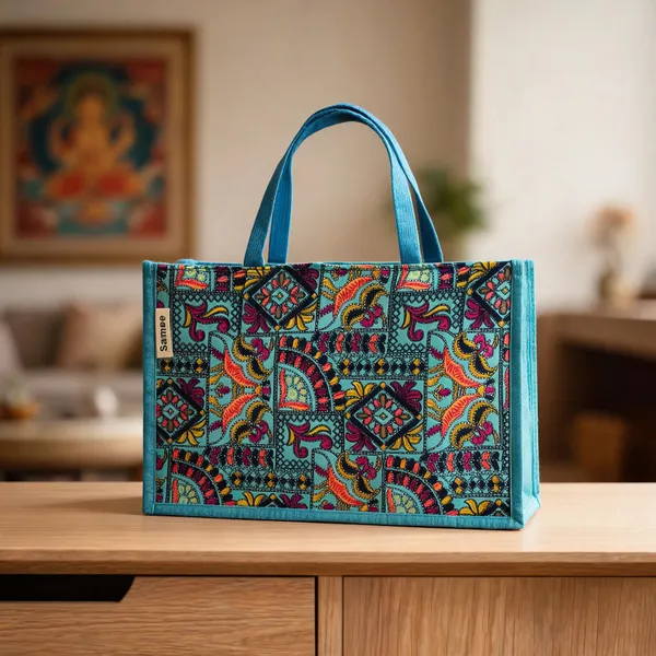 Blue_Jute_Cotton_Paisley_Print_Tote_Bag_For_Women