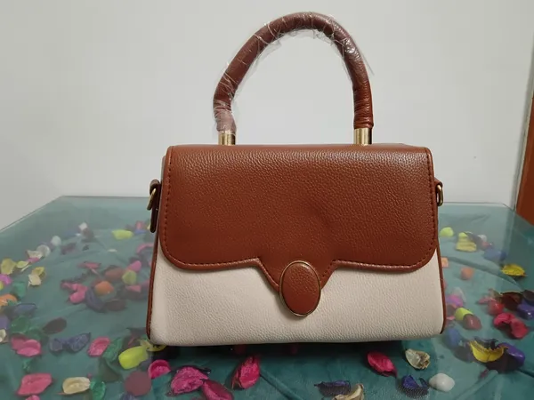 Brown_Textured_Leather_Structured_Handbag_For_Women