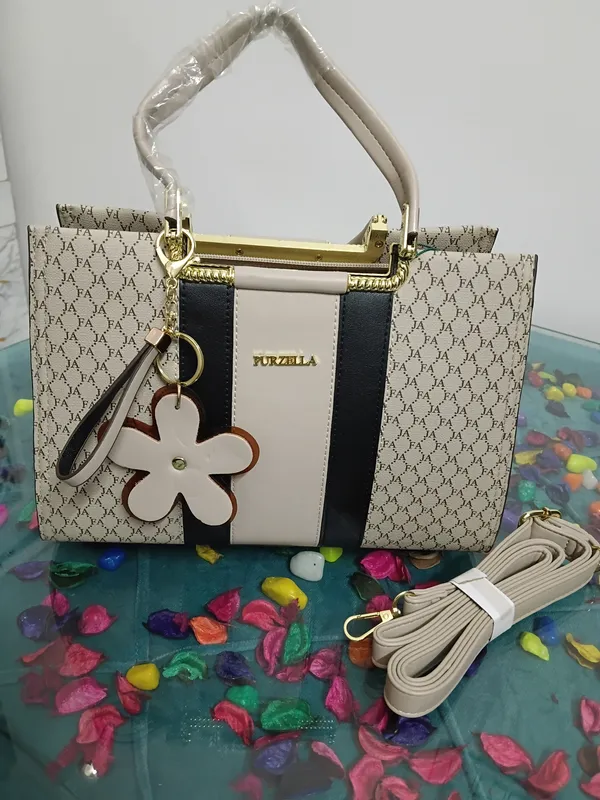 Beige_Faux_Leather_Printed_Tote_Handbag_For_Women
