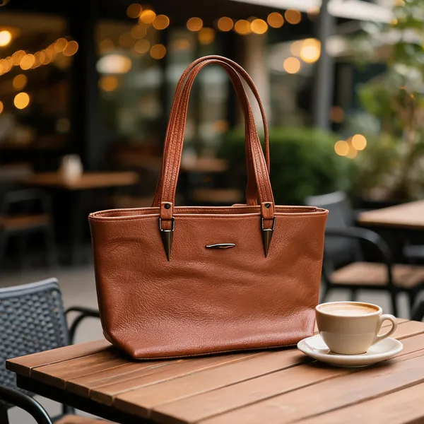 Brown_Synthetic_Leather_Textured_Tote_Bag_For_Women