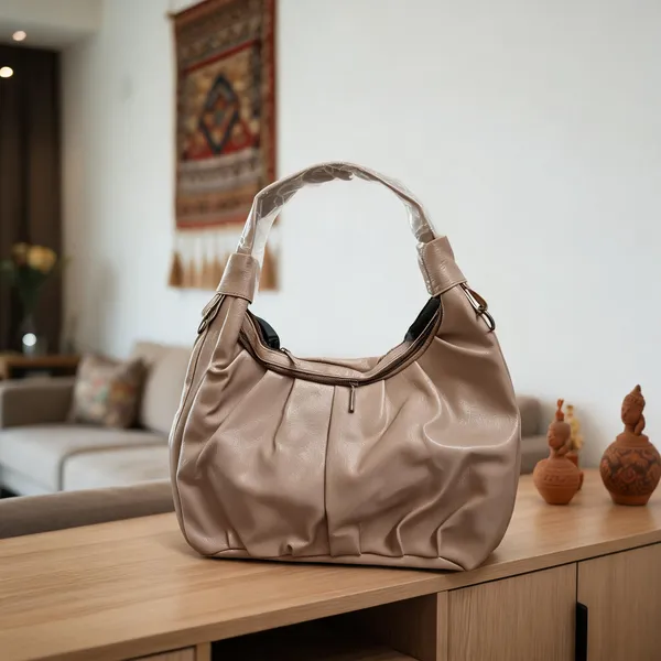 Taupe_Synthetic_Leather_Hobo_Handbag_For_Women