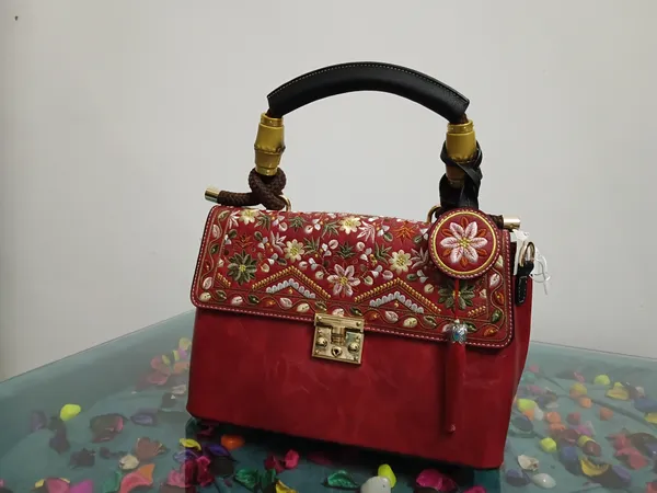 Red_Faux_Leather_Embroidered_Handbag_For_Women
