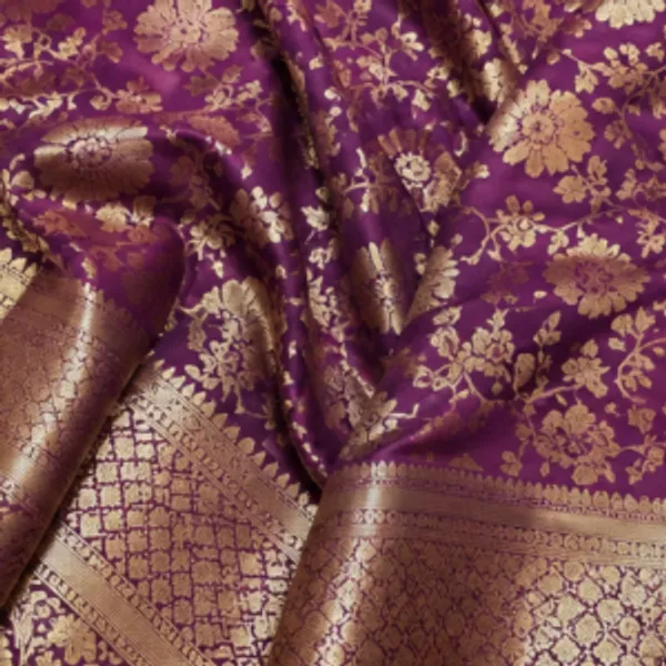 Purple_Banarasi_Silk_Floral_Woven_Saree_For_Women