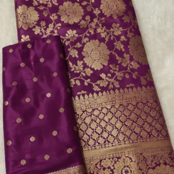 Purple_Banarasi_Silk_Floral_Woven_Saree_For_Women