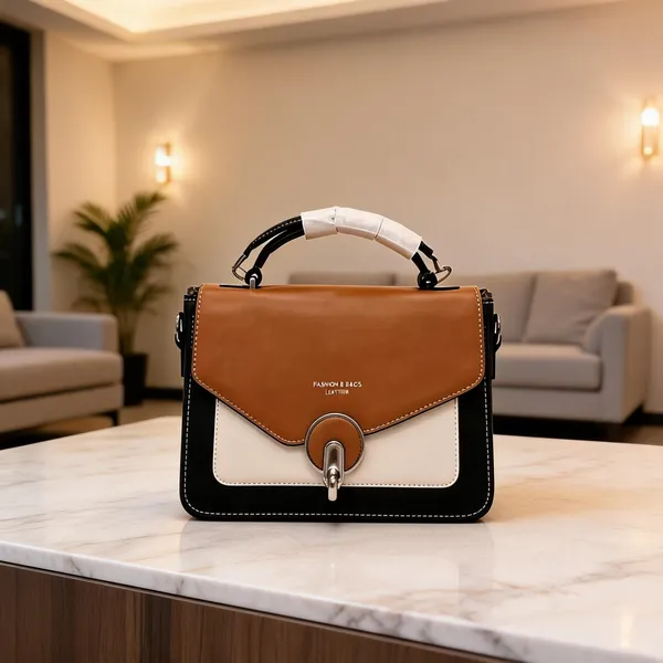 Black_&_Tan_Pure_Leather_Structured_Handbag_For_Women
