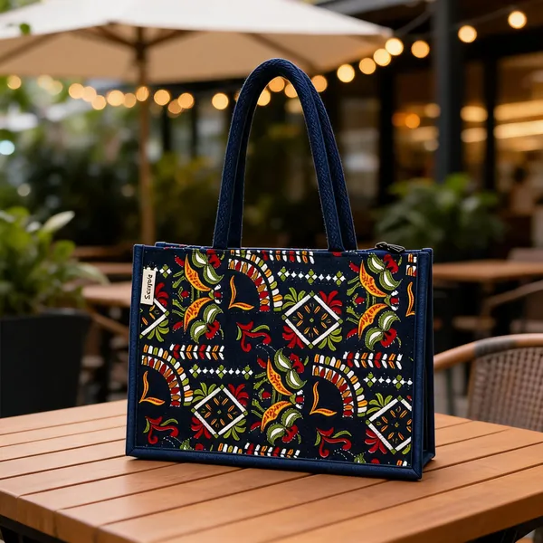 Navy_Blue_Jute_Cotton_Printed_Tote_Bag_For_Women