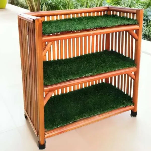 Multipurpose_3_Shelf_Bamboo_Cane_Rack_For_Shoes_Books_Planters_With_Decorative_Grass_Top_Indoor_Outdoor_Use